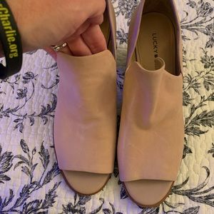 Lucky Brand Jachai Peep Toe Bootie